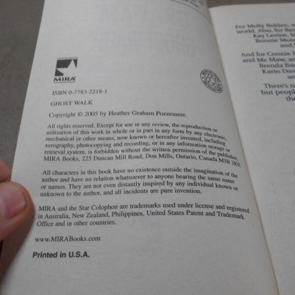 Ghost Walk by Heather Graham Paperback 2005 Harrison Investigation Book 3 - Picture 5 of 7